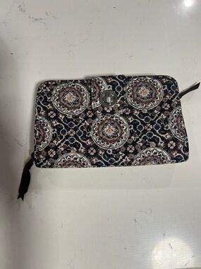 Vera Bradley Wallet - Navy and Brown
